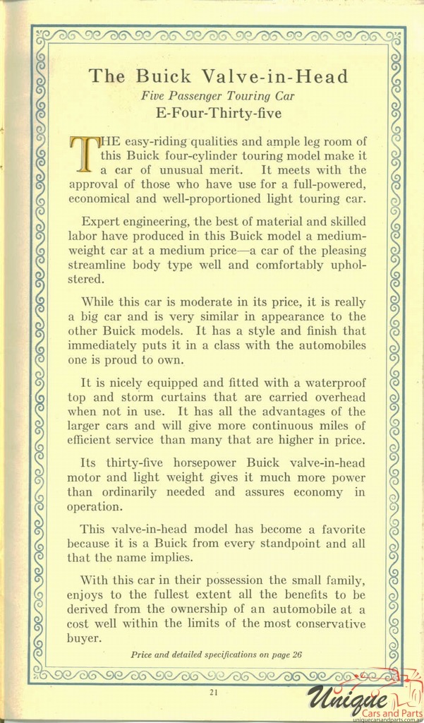 1918 Buick Brochure Page 10